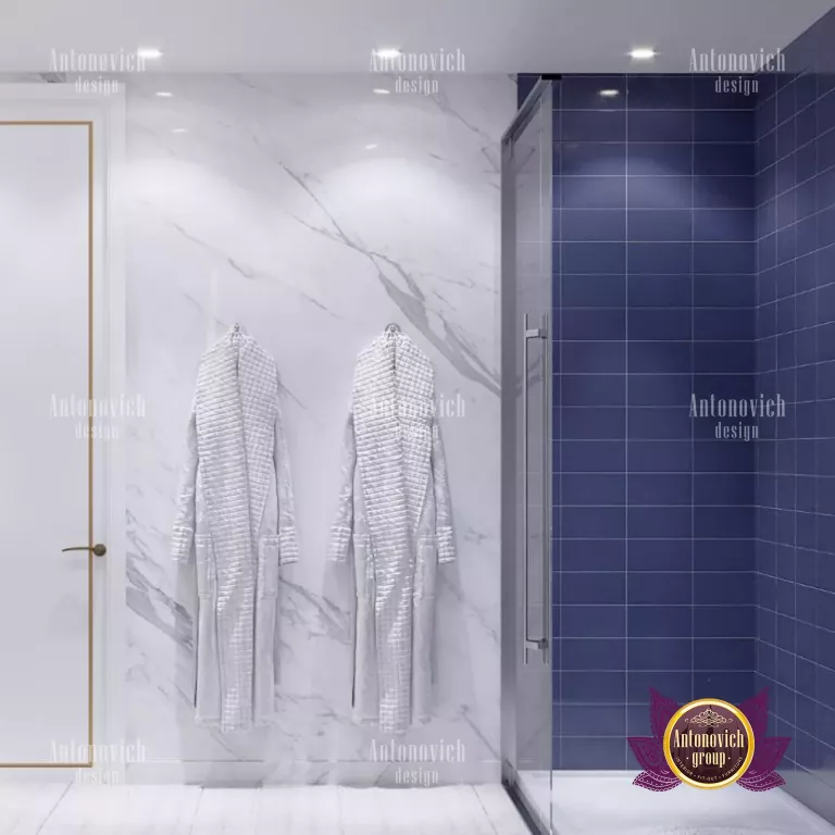 Stylish minimalist bathroom with sleek fixtures and natural light