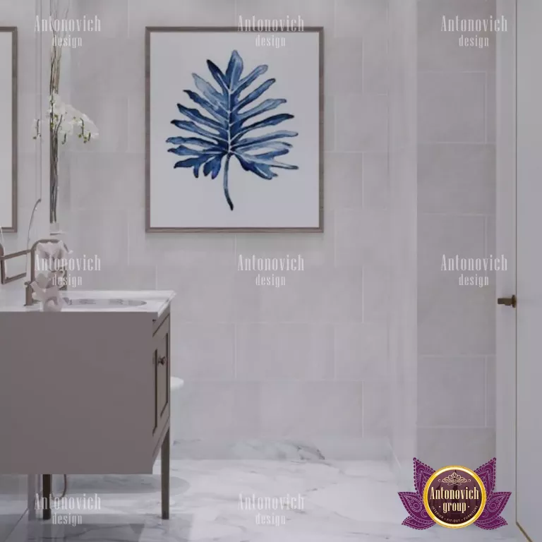 Chic and minimalist bathroom vanity setup in Dubai