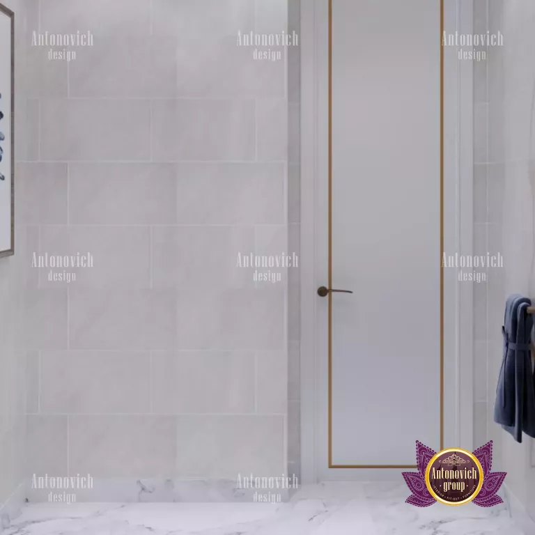 Elegant modern bathtub in a luxurious Dubai bathroom