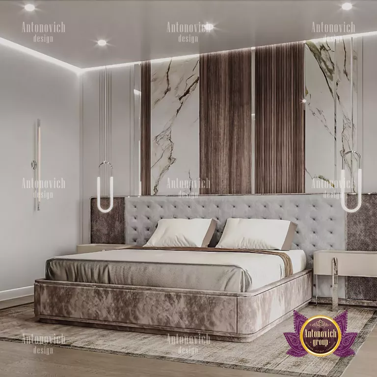 Stunning Dubai luxury bedroom with opulent decor