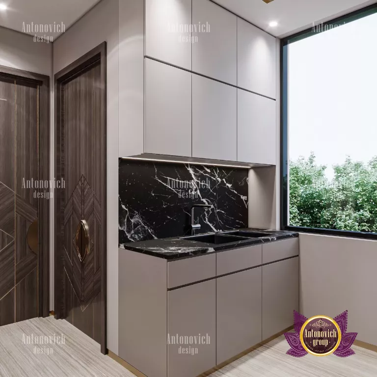 Sophisticated custom cabinetry and high-end finishes in a luxurious kitchen