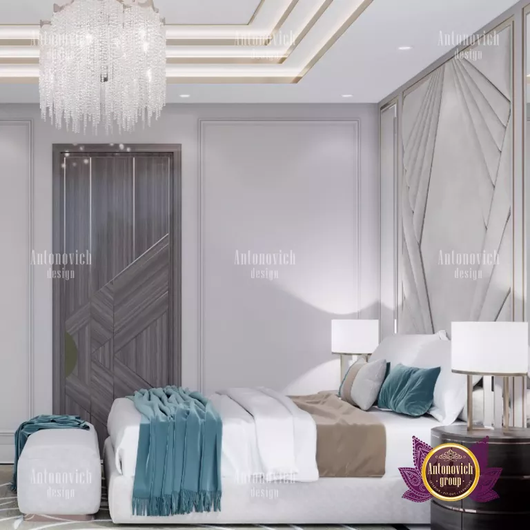 Modern bedroom design featuring 2023's popular materials and textures