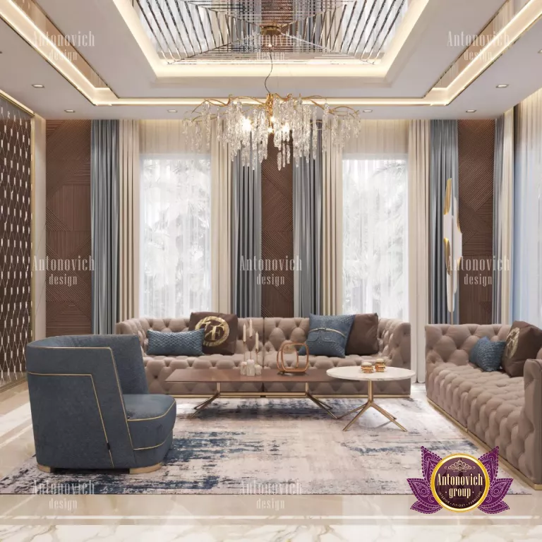 Opulent bedroom with lavish furnishings and decor in Dubai