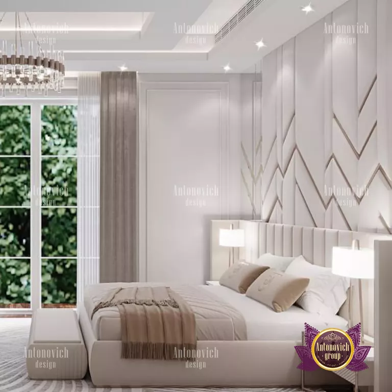 Exquisite bedroom design featuring lavish textiles and cozy ambiance in a Dubai residence