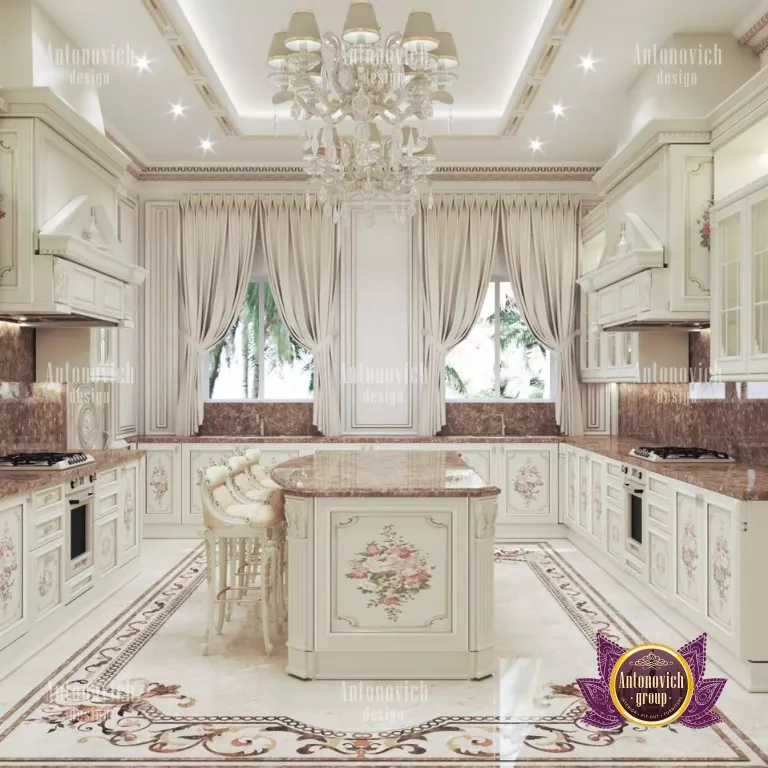 Sleek and modern luxury kitchen design in Dubai