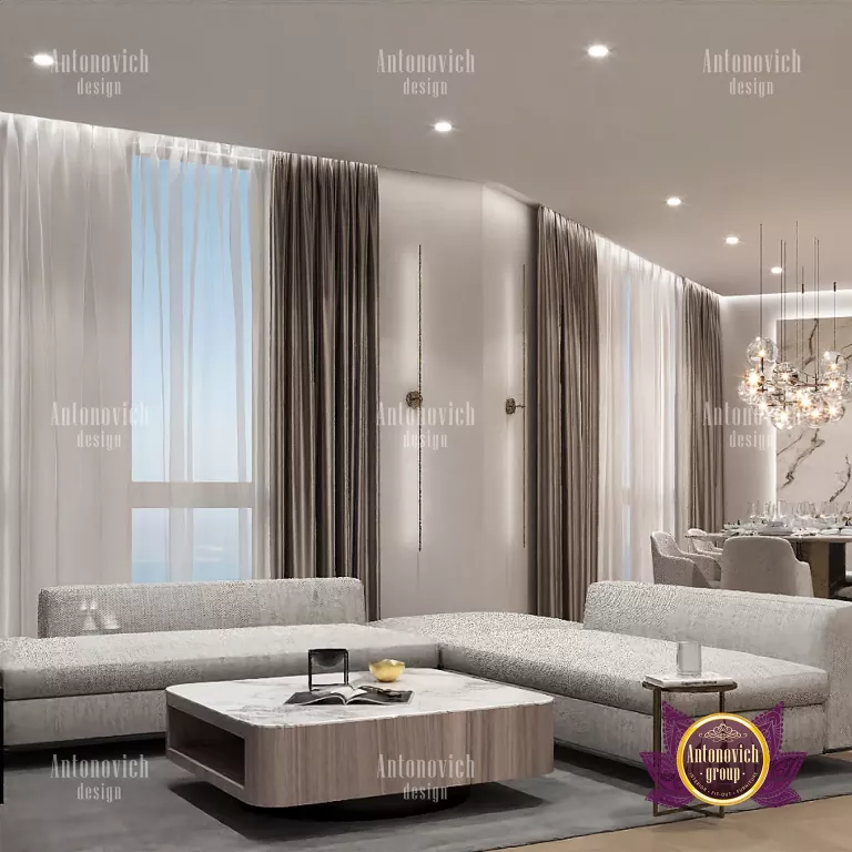 Luxurious living room by Dubai's top design contractor