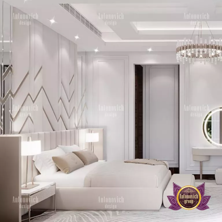 Exquisite bedroom design featuring high-end furniture in Dubai