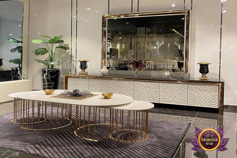 Luxury furniture showroom in Dubai showcasing high-end collections