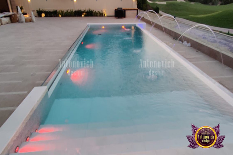 Luxurious swimming pool design and construction