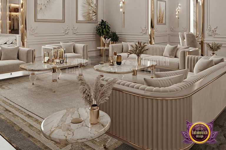 Dubai's online furniture store's cozy living room design