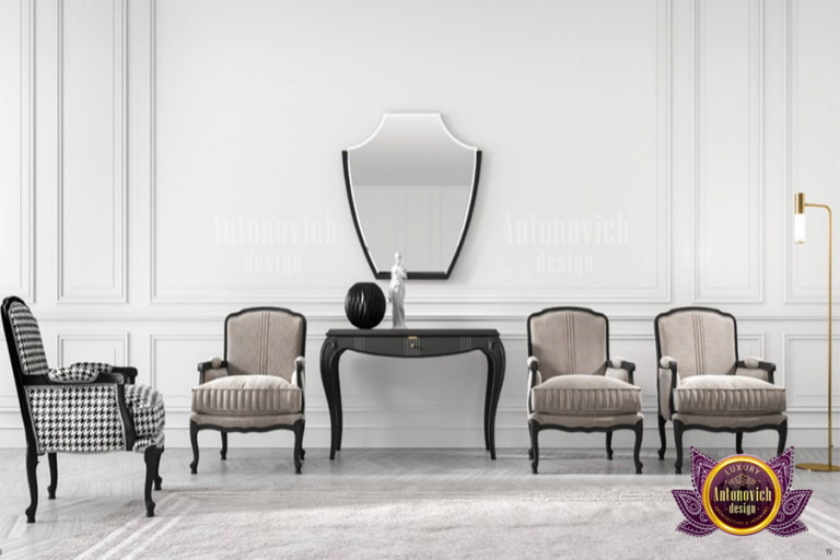 Elegant living room set with plush sofa and modern coffee table