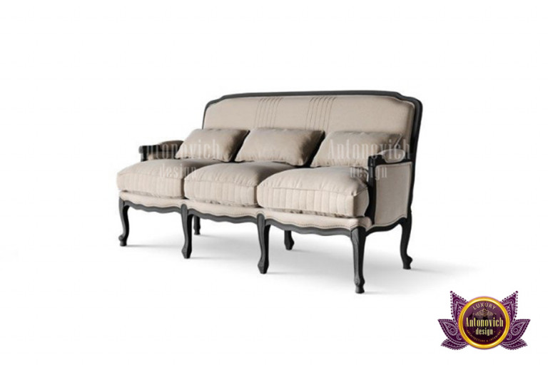 Elegant Arabic sofa with intricate patterns and vibrant colors