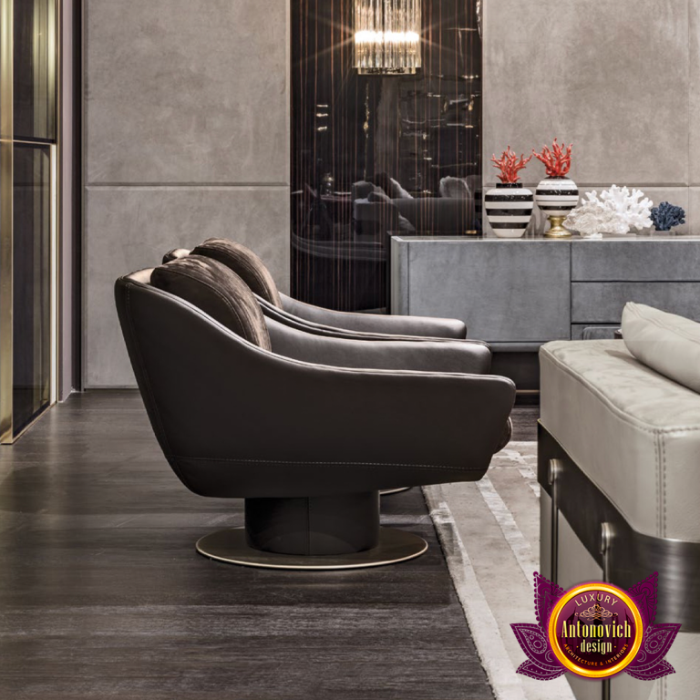 Sleek and modern living room setup featuring 2022 Abu Dhabi furniture trends