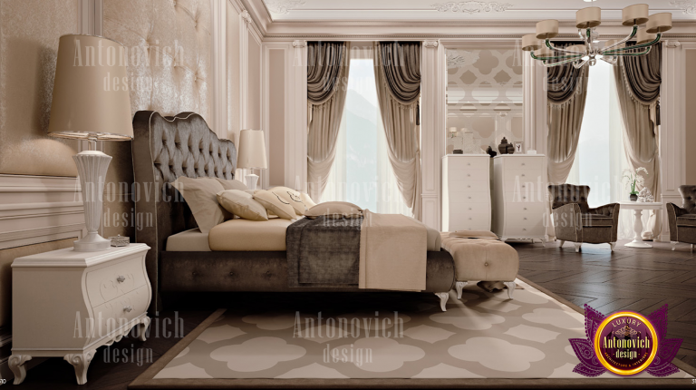 Exquisite bedroom design featuring high-end Dubai furnishings