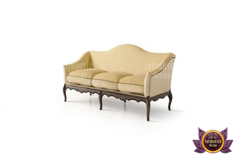 Elegant Arabic sofa with intricate patterns and plush cushions