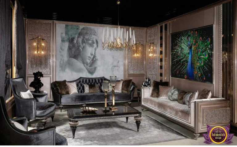 Elegant living room setup at The Home Dubai Furniture Shop