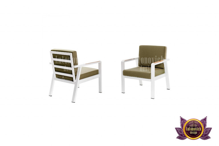 Durable and elegant balcony chair set in a Dubai apartment