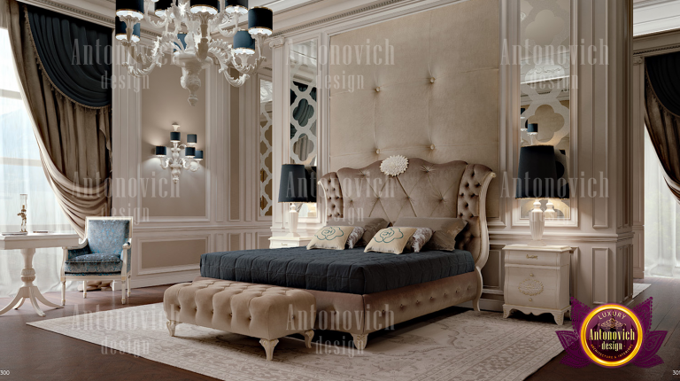 Elegant living room setup with luxurious Dubai furniture