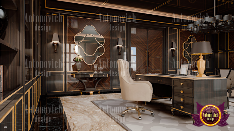 Modern bedroom design featuring luxurious Dubai furniture