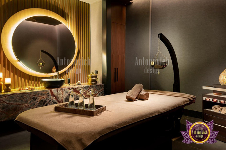 State-of-the-art spa facilities by Luxury Antonovich Design