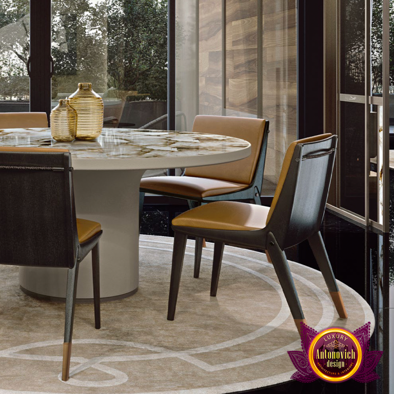 Elegant bedroom design featuring luxurious Dubai home furniture