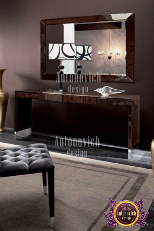 Elegant bedroom furniture display in a top Dubai showroom