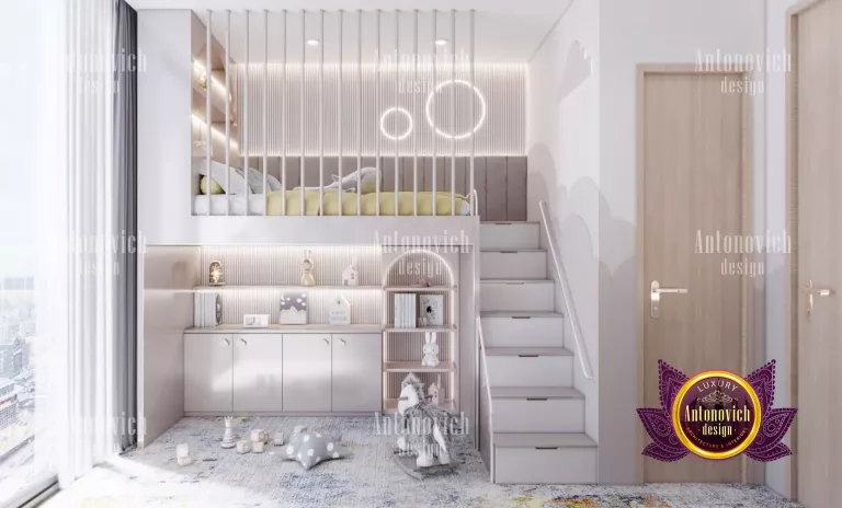 Chic and sophisticated child's bedroom with high-end decor