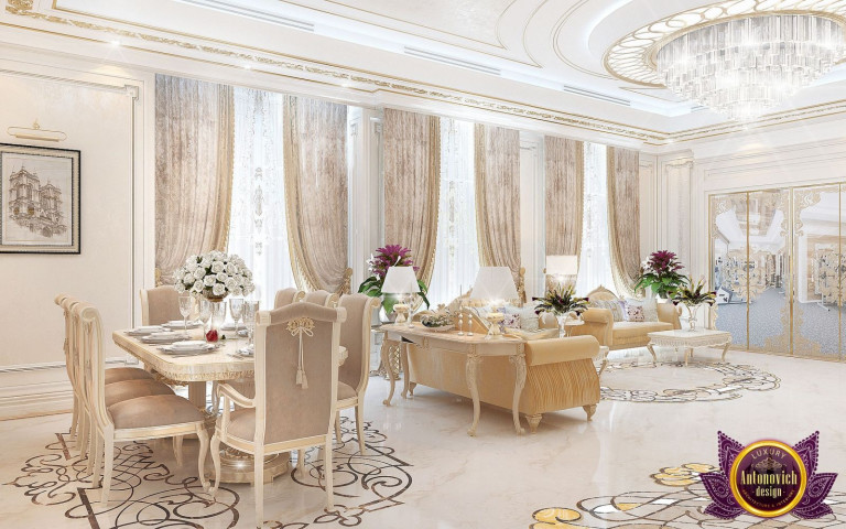 Elegant living room design in an Abu Dhabi home