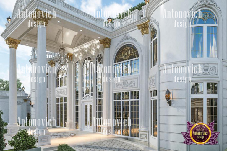 Luxurious villa exterior with modern design