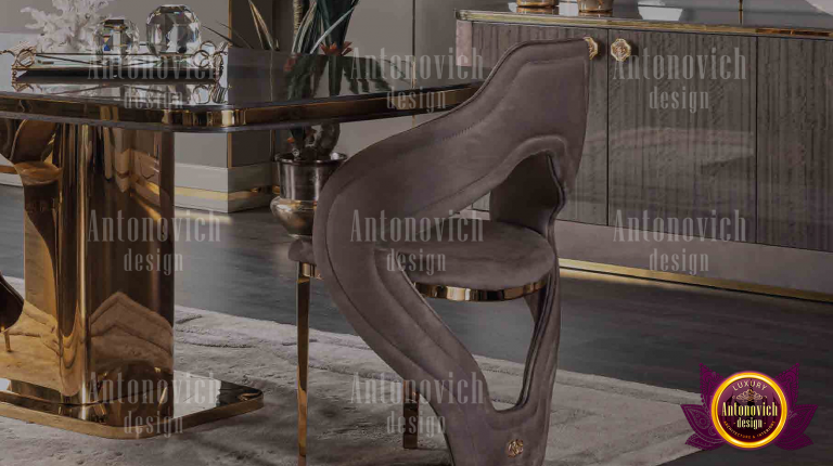 Elegant furniture pieces in a Dubai store