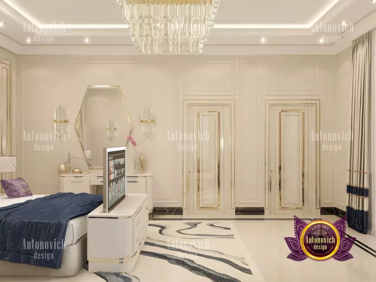 Luxurious master's bedroom featuring Emirates-inspired design elements