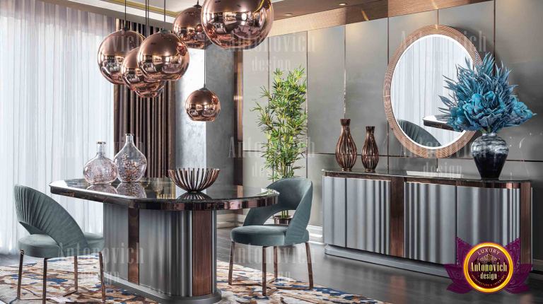 Elegant home decor items at a Dubai furniture store