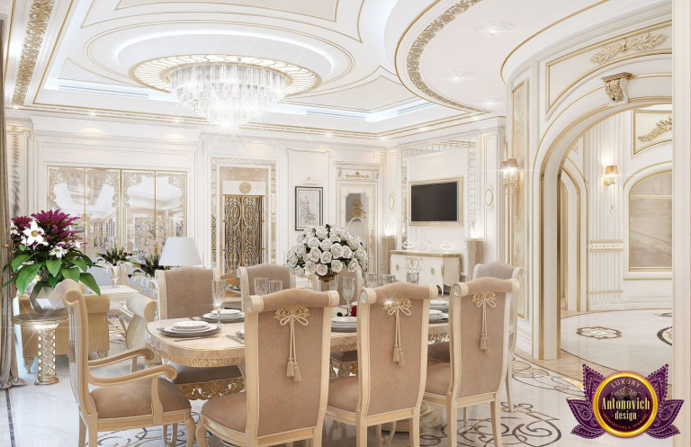 Elegant living room designed by top Abu Dhabi interior designer