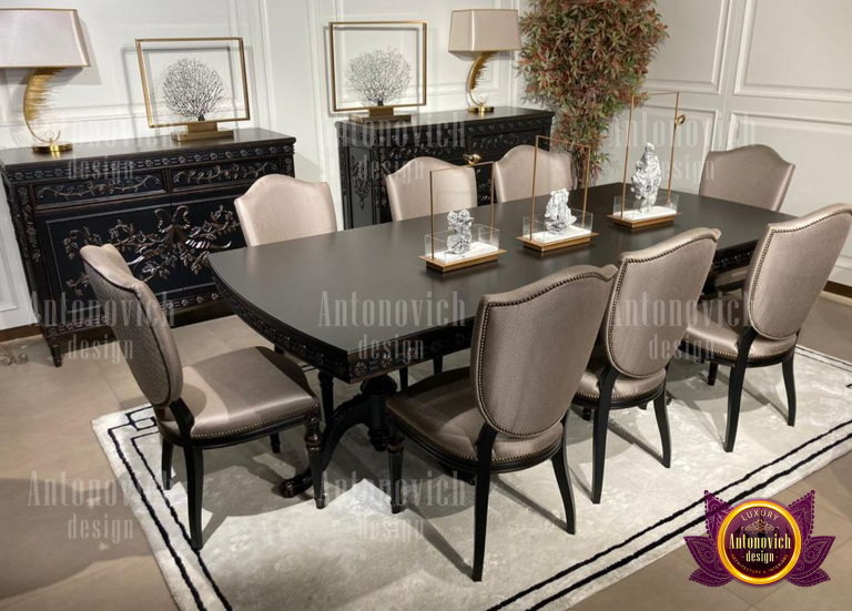 Luxurious European-style living room setup in Dubai