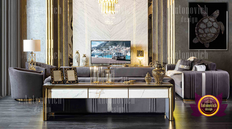 Elegant living room setup featuring Dubai's high-quality furniture designs
