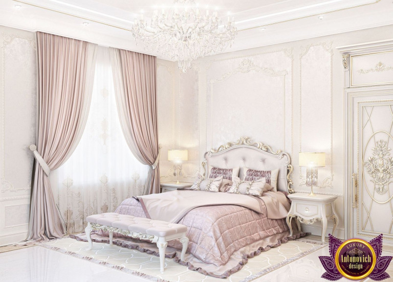 Elegant bedroom design in Ras Al Khaimah