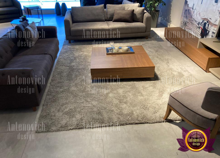 Elegant home sofa with modern design in a Dubai apartment
