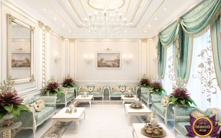 Luxurious living room design in Ras Al Khaimah