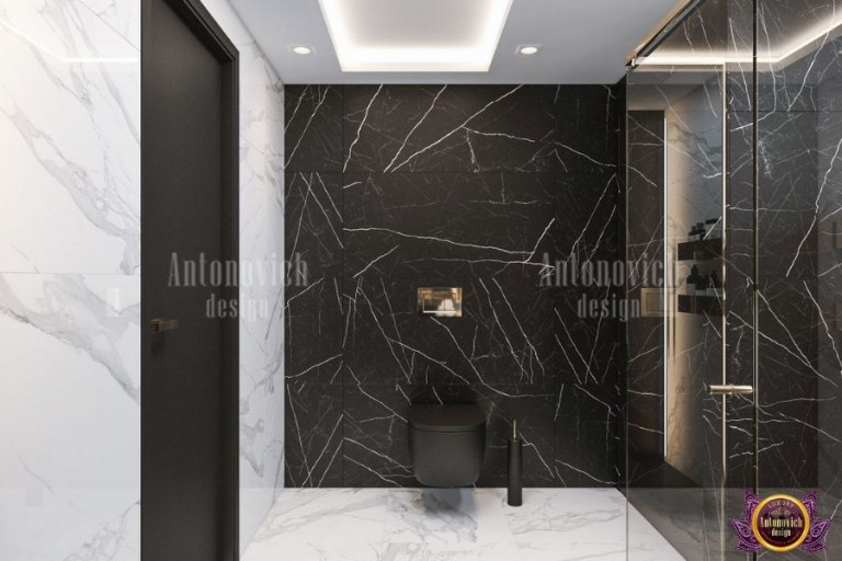 Modern minimalist bathroom featuring a freestanding bathtub