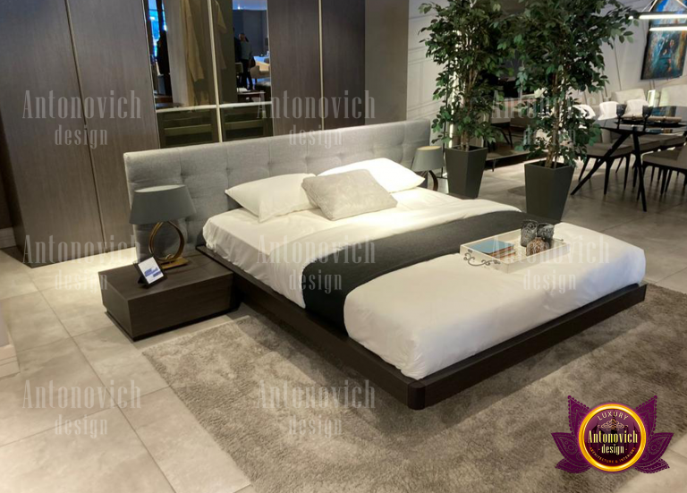 Elegant bedroom design featuring chic furniture and decor