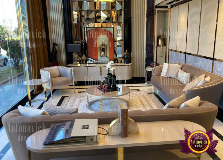 Elegant sofa set in a Sharjah living room