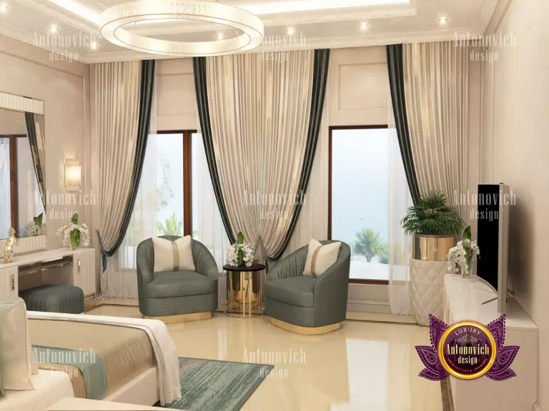 Modern and minimalist bedroom design with sleek furniture