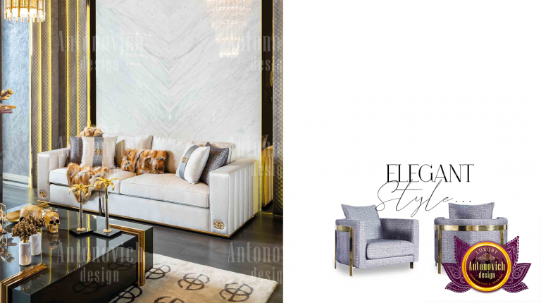 Elegant high-end bedroom furniture for a sophisticated Dubai residence