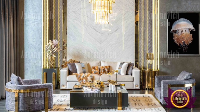 Chic and stylish luxury dining room set in a Dubai home