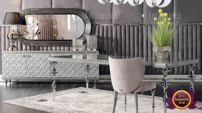 Stylish living room setup with modern Dubai furniture