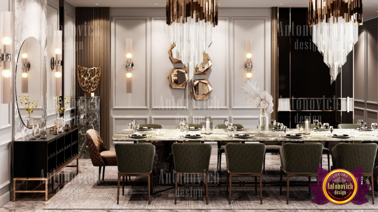 Elegant dining table setting with cozy interior design elements