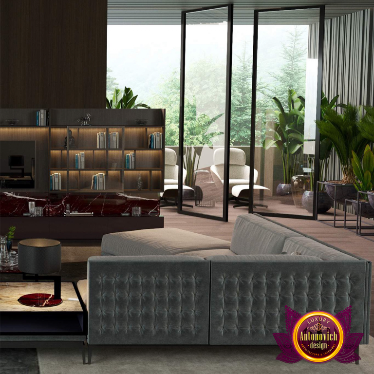Stylish living room setup in a Dubai home