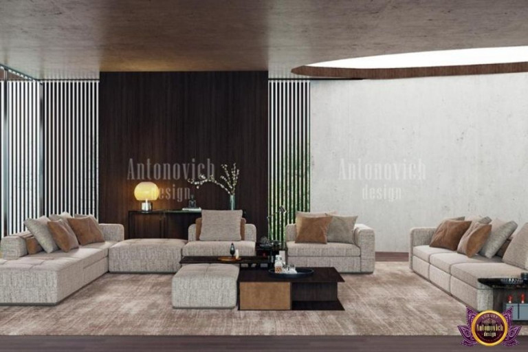 Luxurious living room setup from a top Dubai furniture store
