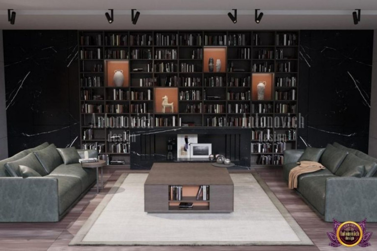 Luxurious bedroom set display in Dubai's upscale furniture showroom
