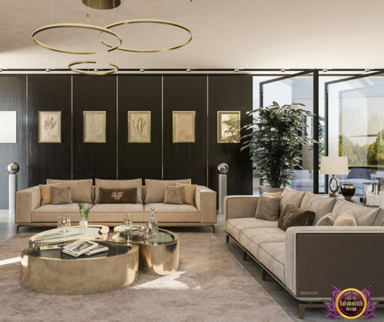 Stylish and comfortable sofa for a high-end Dubai interior design